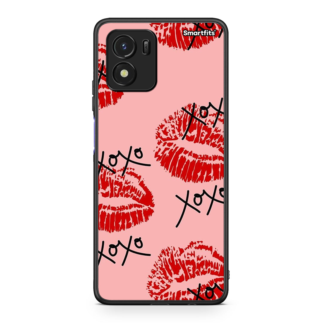 Vivo Y01 / Y15s XOXO Lips θήκη από τη Smartfits με σχέδιο στο πίσω μέρος και μαύρο περίβλημα | Smartphone case with colorful back and black bezels by Smartfits