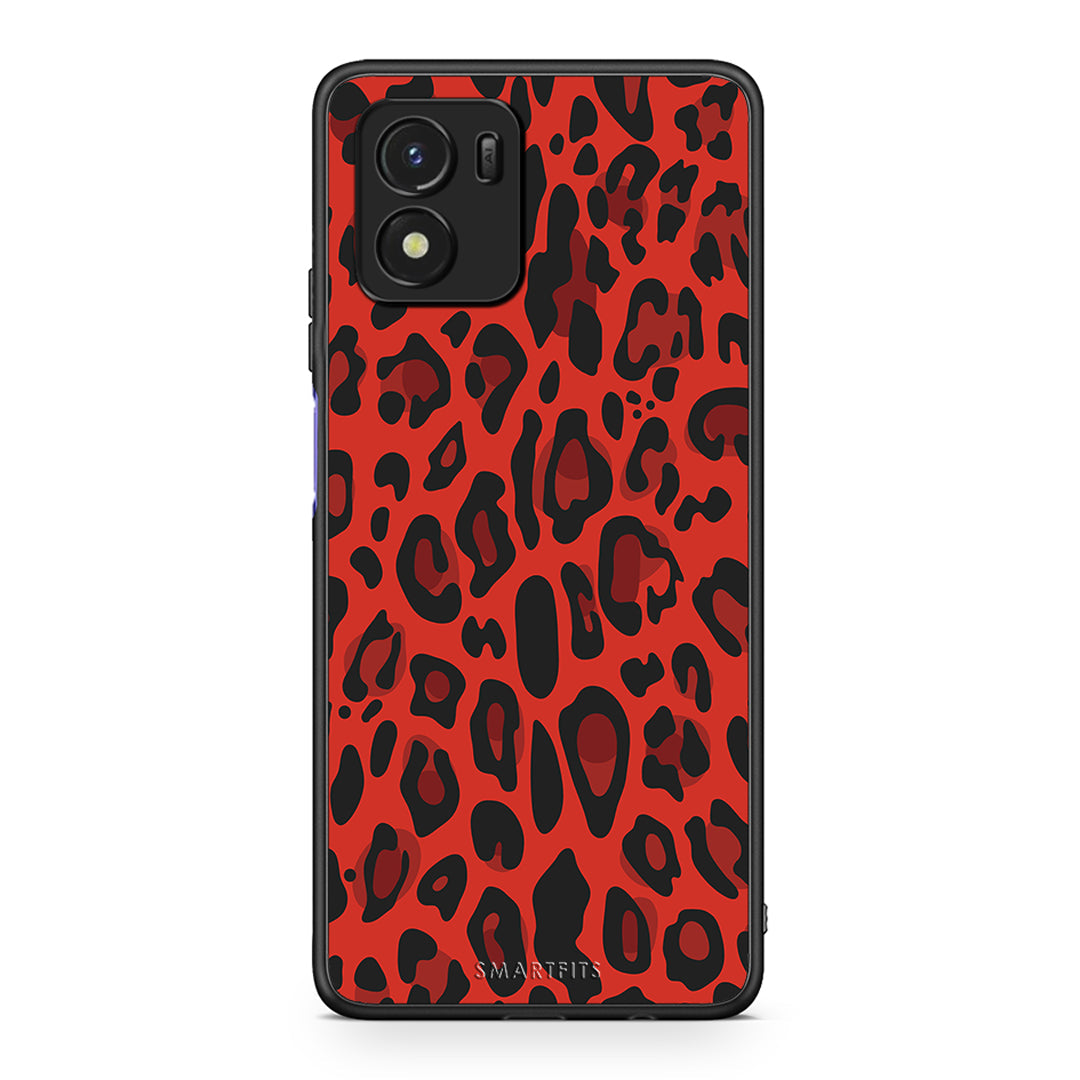 4 - Vivo Y01 / Y15s Red Leopard Animal case, cover, bumper