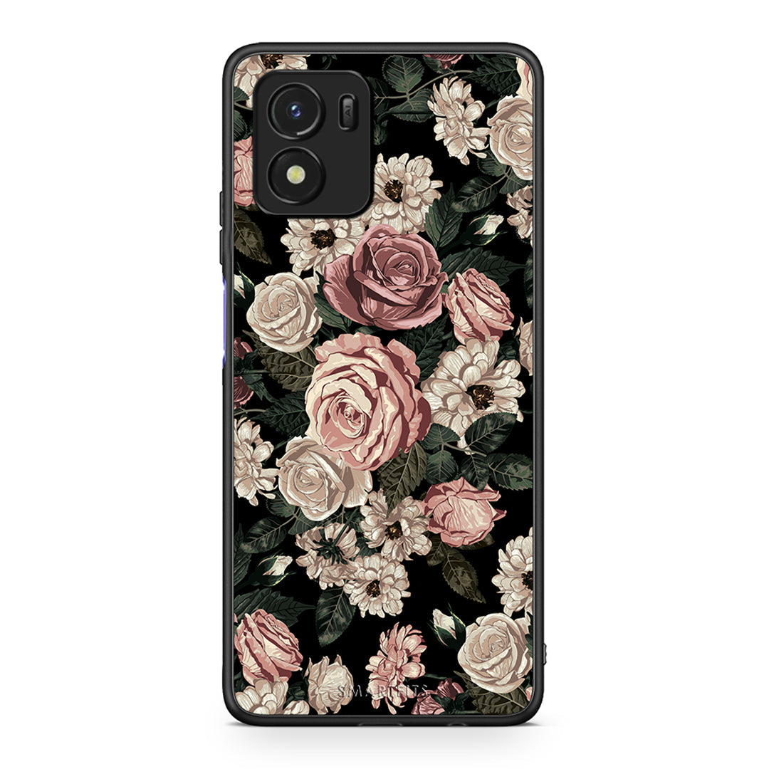 4 - Vivo Y01 / Y15s Wild Roses Flower case, cover, bumper