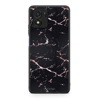 Thumbnail for 4 - Vivo Y01 / Y15s Black Rosegold Marble case, cover, bumper