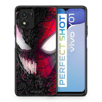 Thumbnail for Θήκη Vivo Y01 / Y15s SpiderVenom PopArt από τη Smartfits με σχέδιο στο πίσω μέρος και μαύρο περίβλημα | Vivo Y01 / Y15s SpiderVenom PopArt case with colorful back and black bezels