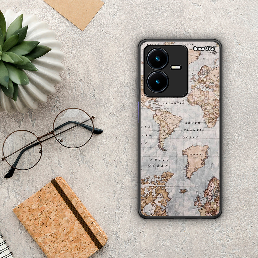 World Map - Vivo Y22 θήκη