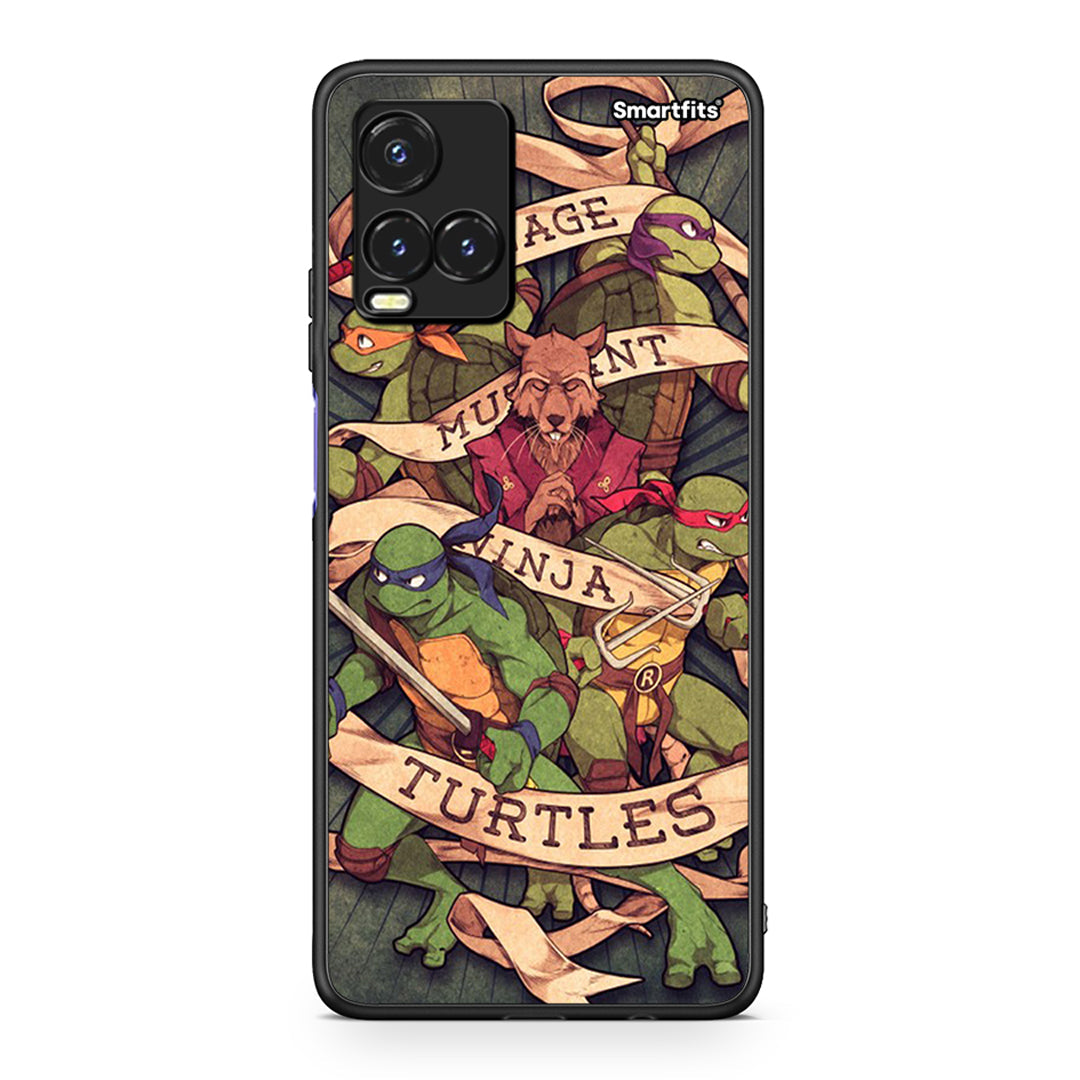 Vivo Y33s / Y21s / Y21 Ninja Turtles θήκη από τη Smartfits με σχέδιο στο πίσω μέρος και μαύρο περίβλημα | Smartphone case with colorful back and black bezels by Smartfits