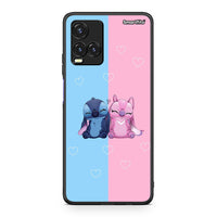 Thumbnail for Vivo Y33s / Y21s / Y21 Stitch And Angel θήκη από τη Smartfits με σχέδιο στο πίσω μέρος και μαύρο περίβλημα | Smartphone case with colorful back and black bezels by Smartfits