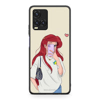 Thumbnail for Vivo Y33s / Y21s / Y21 Walking Mermaid Θήκη από τη Smartfits με σχέδιο στο πίσω μέρος και μαύρο περίβλημα | Smartphone case with colorful back and black bezels by Smartfits