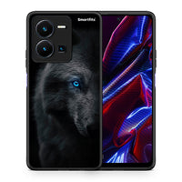 Thumbnail for Θήκη Vivo Y35 5G Dark Wolf από τη Smartfits με σχέδιο στο πίσω μέρος και μαύρο περίβλημα | Vivo Y35 5G Dark Wolf case with colorful back and black bezels