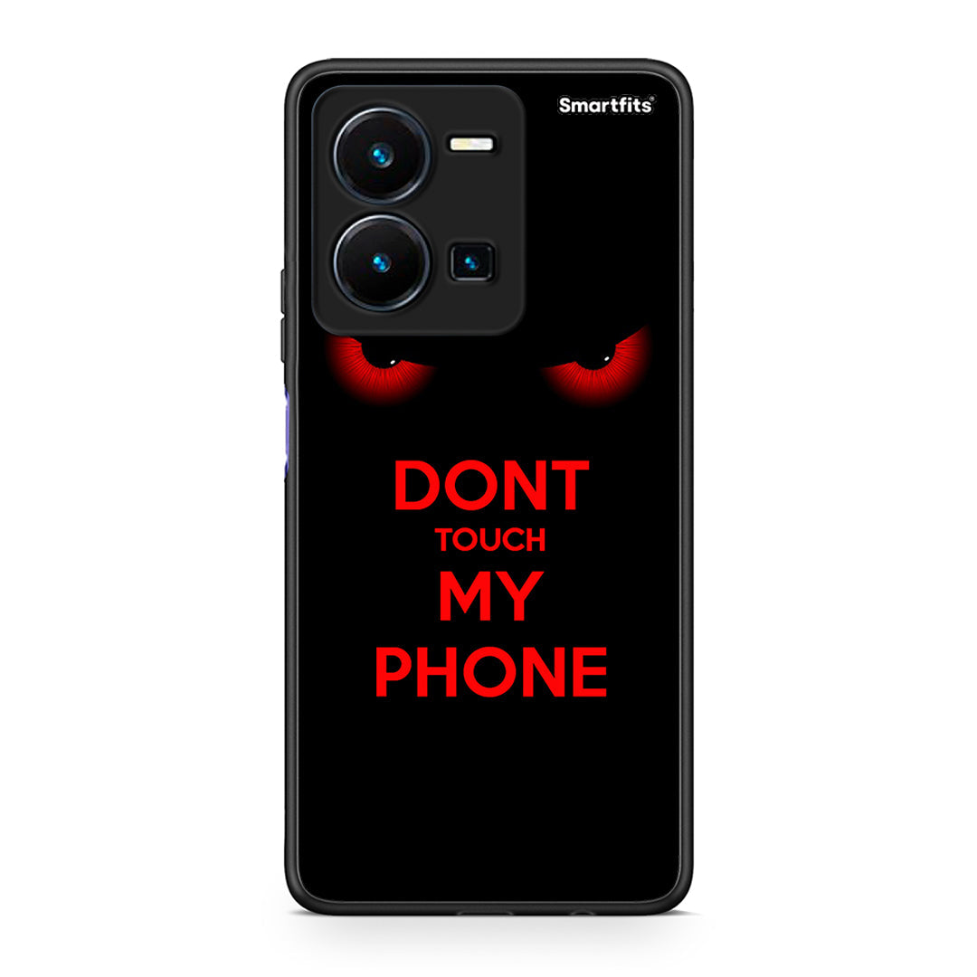 Vivo Y35 5G Touch My Phone Θήκη από τη Smartfits με σχέδιο στο πίσω μέρος και μαύρο περίβλημα | Smartphone case with colorful back and black bezels by Smartfits