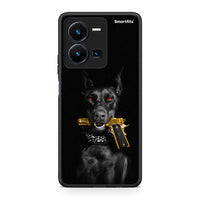 Thumbnail for Vivo Y35 5G Golden Gun Θήκη Αγίου Βαλεντίνου από τη Smartfits με σχέδιο στο πίσω μέρος και μαύρο περίβλημα | Smartphone case with colorful back and black bezels by Smartfits