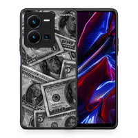 Thumbnail for Θήκη Vivo Y35 5G Money Dollars από τη Smartfits με σχέδιο στο πίσω μέρος και μαύρο περίβλημα | Vivo Y35 5G Money Dollars case with colorful back and black bezels