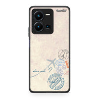 Thumbnail for Vivo Y35 5G Where Next Θήκη από τη Smartfits με σχέδιο στο πίσω μέρος και μαύρο περίβλημα | Smartphone case with colorful back and black bezels by Smartfits