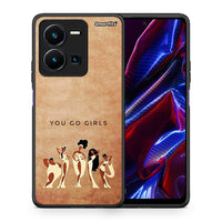 Thumbnail for Θήκη Vivo Y35 5G You Go Girl από τη Smartfits με σχέδιο στο πίσω μέρος και μαύρο περίβλημα | Vivo Y35 5G You Go Girl case with colorful back and black bezels
