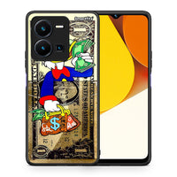 Thumbnail for Θήκη Vivo Y35 Duck Money από τη Smartfits με σχέδιο στο πίσω μέρος και μαύρο περίβλημα | Vivo Y35 Duck Money Case with Colorful Back and Black Bezels