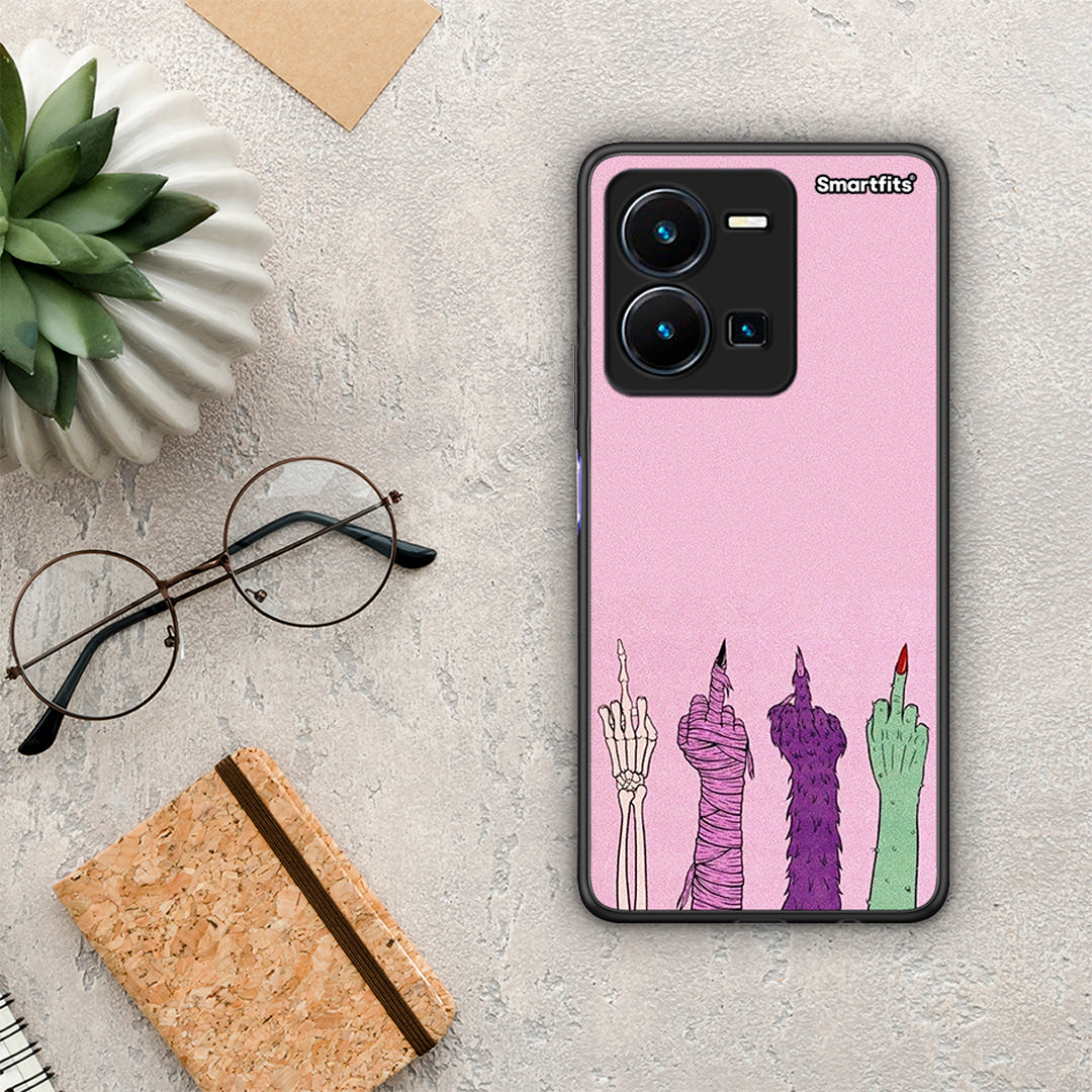 Θήκη Vivo Y35 Halloween Be A Lady από τη Smartfits με σχέδιο στο πίσω μέρος και μαύρο περίβλημα | Vivo Y35 Halloween Be A Lady Case with Colorful Back and Black Bezels