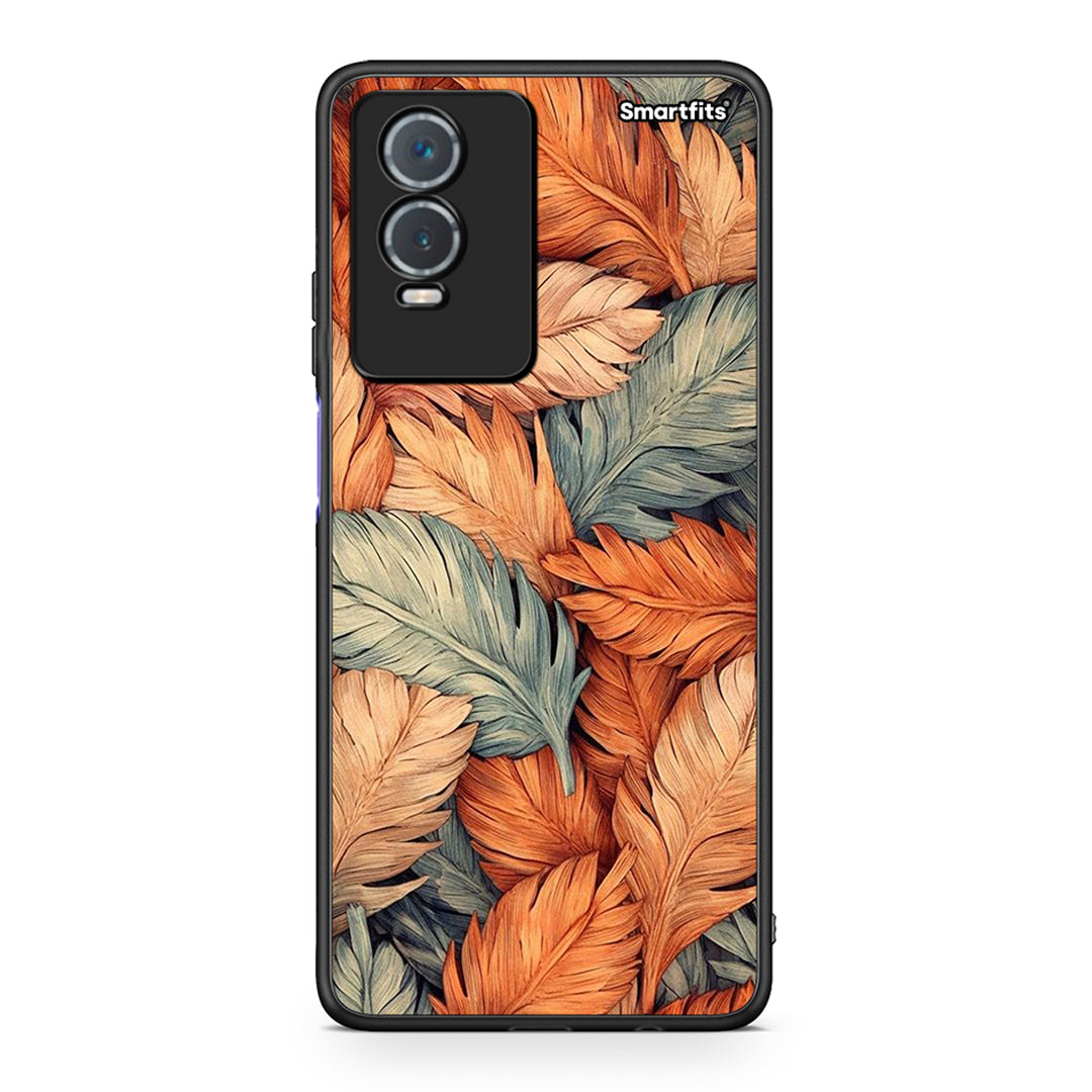 Vivo Y76 5G / Y76s / Y74s Autumn Leaves θήκη από τη Smartfits με σχέδιο στο πίσω μέρος και μαύρο περίβλημα | Smartphone case with colorful back and black bezels by Smartfits