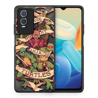 Thumbnail for Θήκη Vivo Y76 5G / Y76s / Y74s Ninja Turtles από τη Smartfits με σχέδιο στο πίσω μέρος και μαύρο περίβλημα | Vivo Y76 5G / Y76s / Y74s Ninja Turtles case with colorful back and black bezels