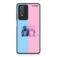 Thumbnail for Vivo Y76 5G / Y76s / Y74s Stitch And Angel θήκη από τη Smartfits με σχέδιο στο πίσω μέρος και μαύρο περίβλημα | Smartphone case with colorful back and black bezels by Smartfits