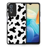Thumbnail for Θήκη Vivo Y76 5G / Y76s / Y74s Cow Print από τη Smartfits με σχέδιο στο πίσω μέρος και μαύρο περίβλημα | Vivo Y76 5G / Y76s / Y74s Cow Print case with colorful back and black bezels
