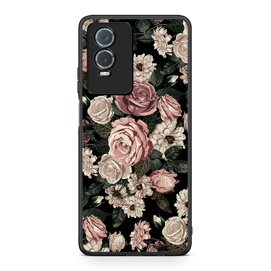 4 - Vivo Y76 5G / Y76s / Y74s Wild Roses Flower case, cover, bumper