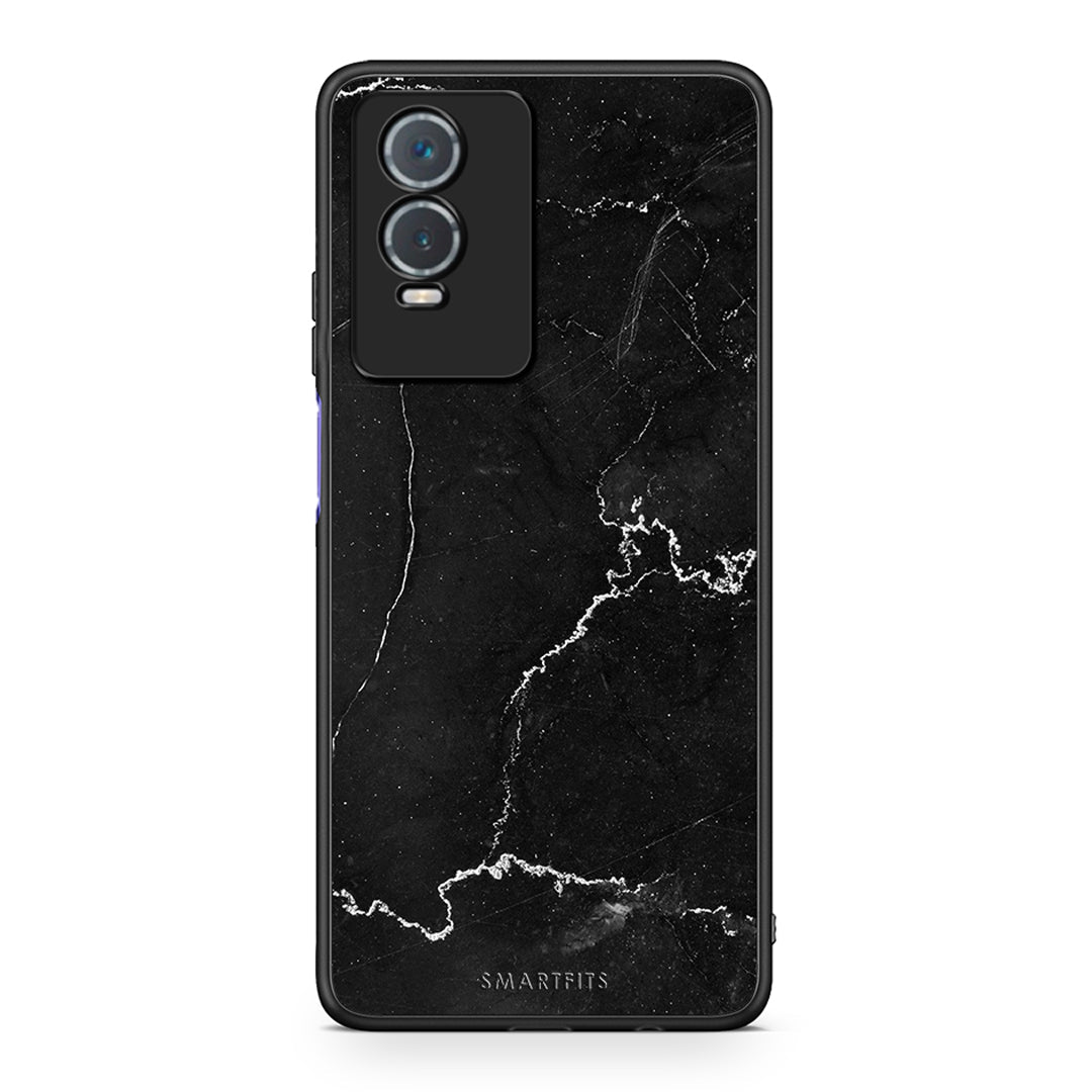 1 - Vivo Y76 5G / Y76s / Y74s black marble case, cover, bumper