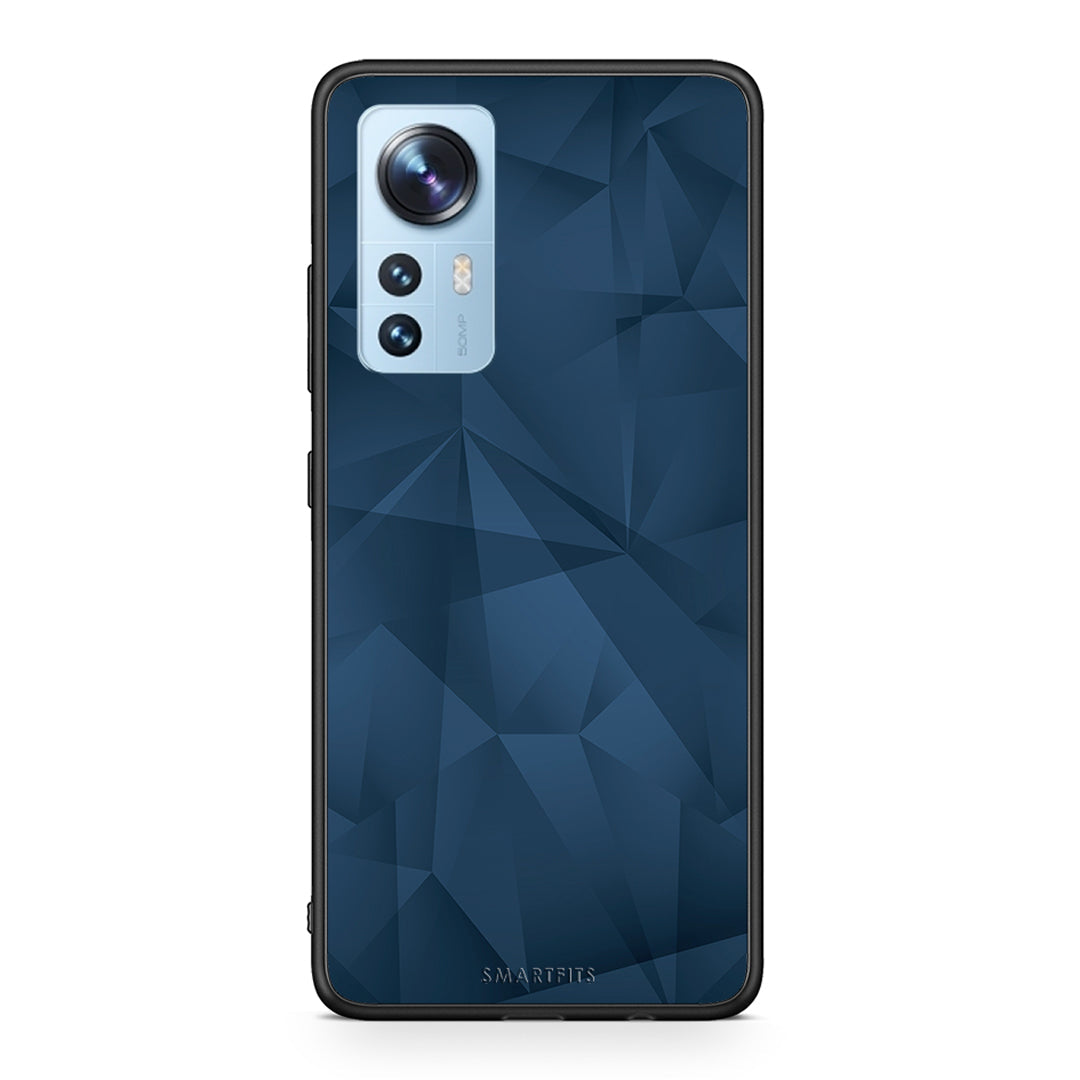 39 - Xiaomi 12/12X 5G Blue Abstract Geometric case, cover, bumper