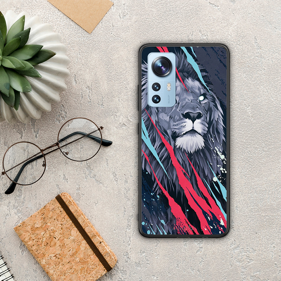 PopArt Lion Designer - Xiaomi 12 / 12X 5G θήκη