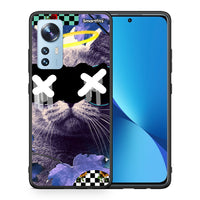 Thumbnail for Θήκη Xiaomi 12/12X 5G Cat Collage από τη Smartfits με σχέδιο στο πίσω μέρος και μαύρο περίβλημα | Xiaomi 12/12X 5G Cat Collage case with colorful back and black bezels