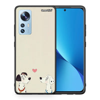 Thumbnail for Θήκη Xiaomi 12/12X 5G Dalmatians Love από τη Smartfits με σχέδιο στο πίσω μέρος και μαύρο περίβλημα | Xiaomi 12/12X 5G Dalmatians Love case with colorful back and black bezels