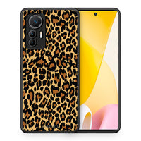 Thumbnail for Θήκη Xiaomi 12 Lite 5G Leopard Animal από τη Smartfits με σχέδιο στο πίσω μέρος και μαύρο περίβλημα | Xiaomi 12 Lite 5G Leopard Animal case with colorful back and black bezels
