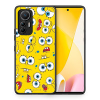 Thumbnail for Θήκη Xiaomi 12 Lite 5G Sponge PopArt από τη Smartfits με σχέδιο στο πίσω μέρος και μαύρο περίβλημα | Xiaomi 12 Lite 5G Sponge PopArt case with colorful back and black bezels