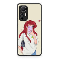Thumbnail for Xiaomi 12 Lite 5G Walking Mermaid Θήκη από τη Smartfits με σχέδιο στο πίσω μέρος και μαύρο περίβλημα | Smartphone case with colorful back and black bezels by Smartfits