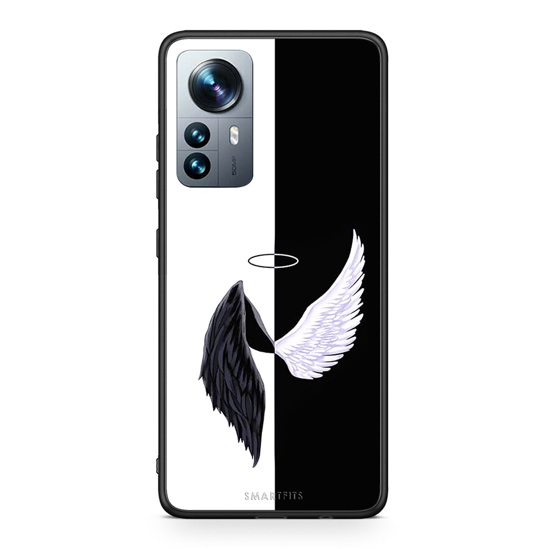 Xiaomi 12 Pro Angels Demons θήκη από τη Smartfits με σχέδιο στο πίσω μέρος και μαύρο περίβλημα | Smartphone case with colorful back and black bezels by Smartfits