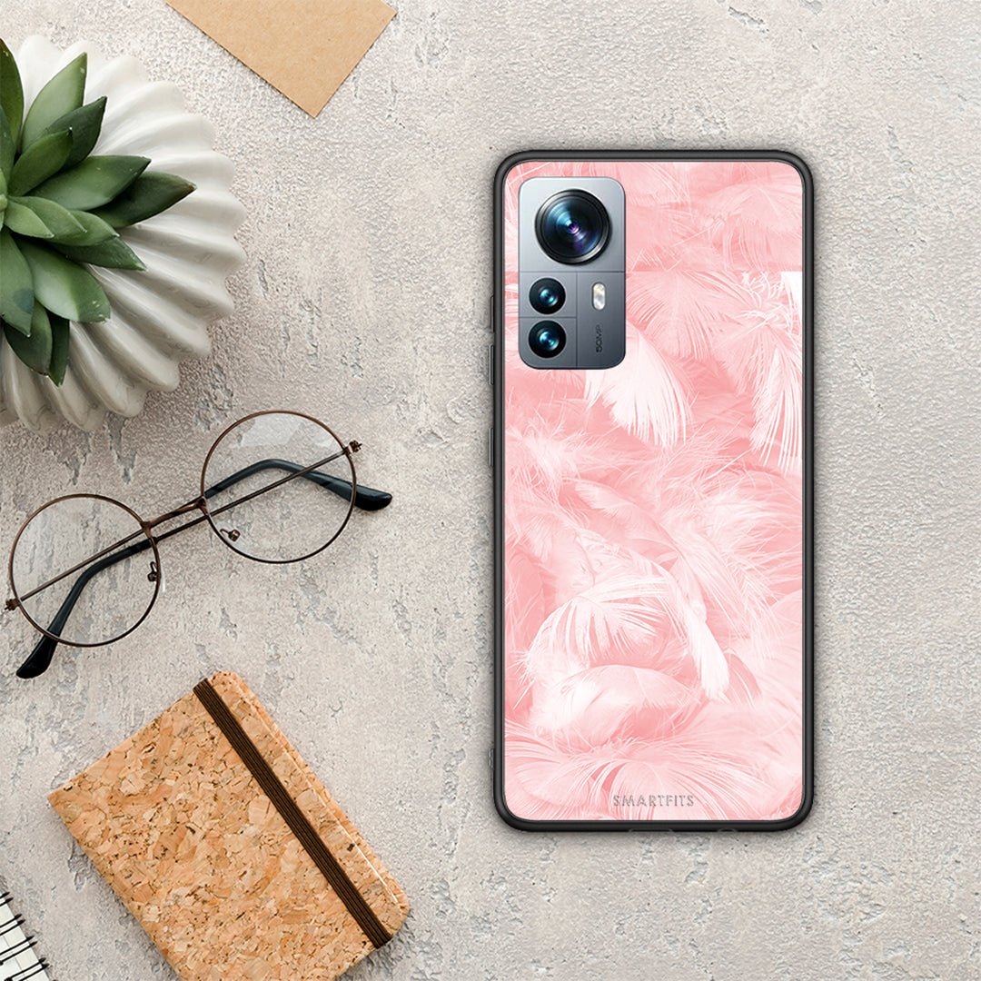 Boho Pink Feather - Xiaomi 12 Pro θήκη