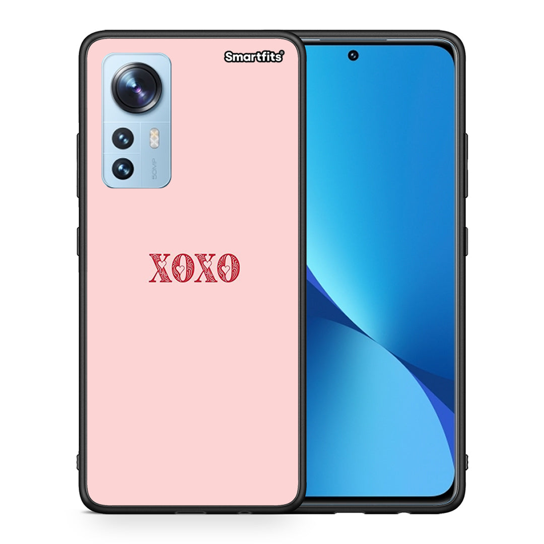 Θήκη Xiaomi 12/12X 5G XOXO Love από τη Smartfits με σχέδιο στο πίσω μέρος και μαύρο περίβλημα | Xiaomi 12/12X 5G XOXO Love case with colorful back and black bezels