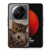 Thumbnail for Θήκη Xiaomi 12S Ultra Cats In Love από τη Smartfits με σχέδιο στο πίσω μέρος και μαύρο περίβλημα | Xiaomi 12S Ultra Cats In Love case with colorful back and black bezels