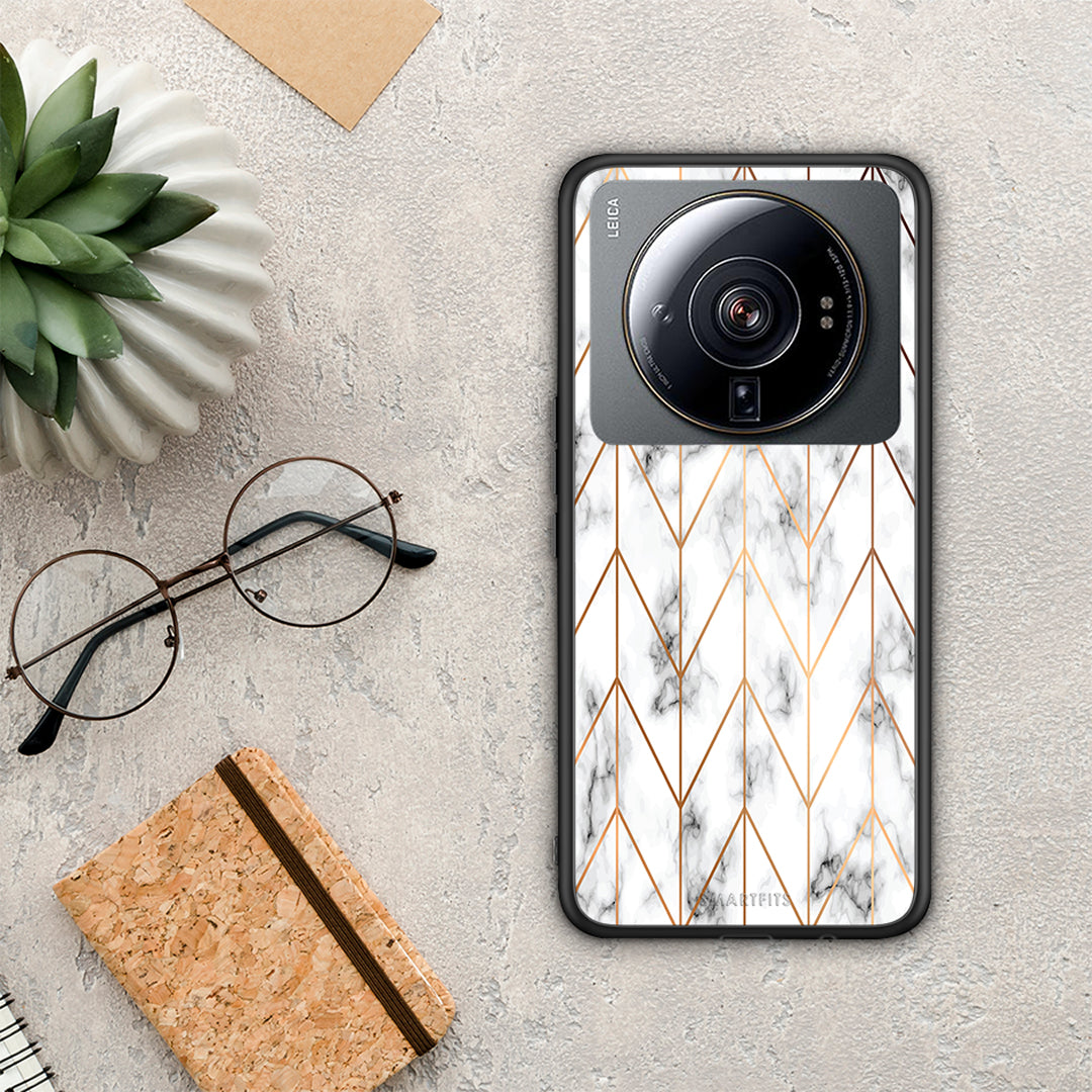 Marble Gold Geometric - Xiaomi 12S Ultra θήκη