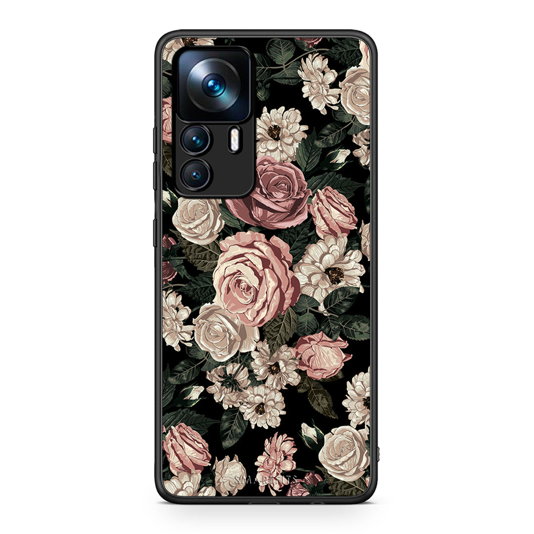 4 - Xiaomi 12T / 12T Pro / K50 Ultra Wild Roses Flower case, cover, bumper