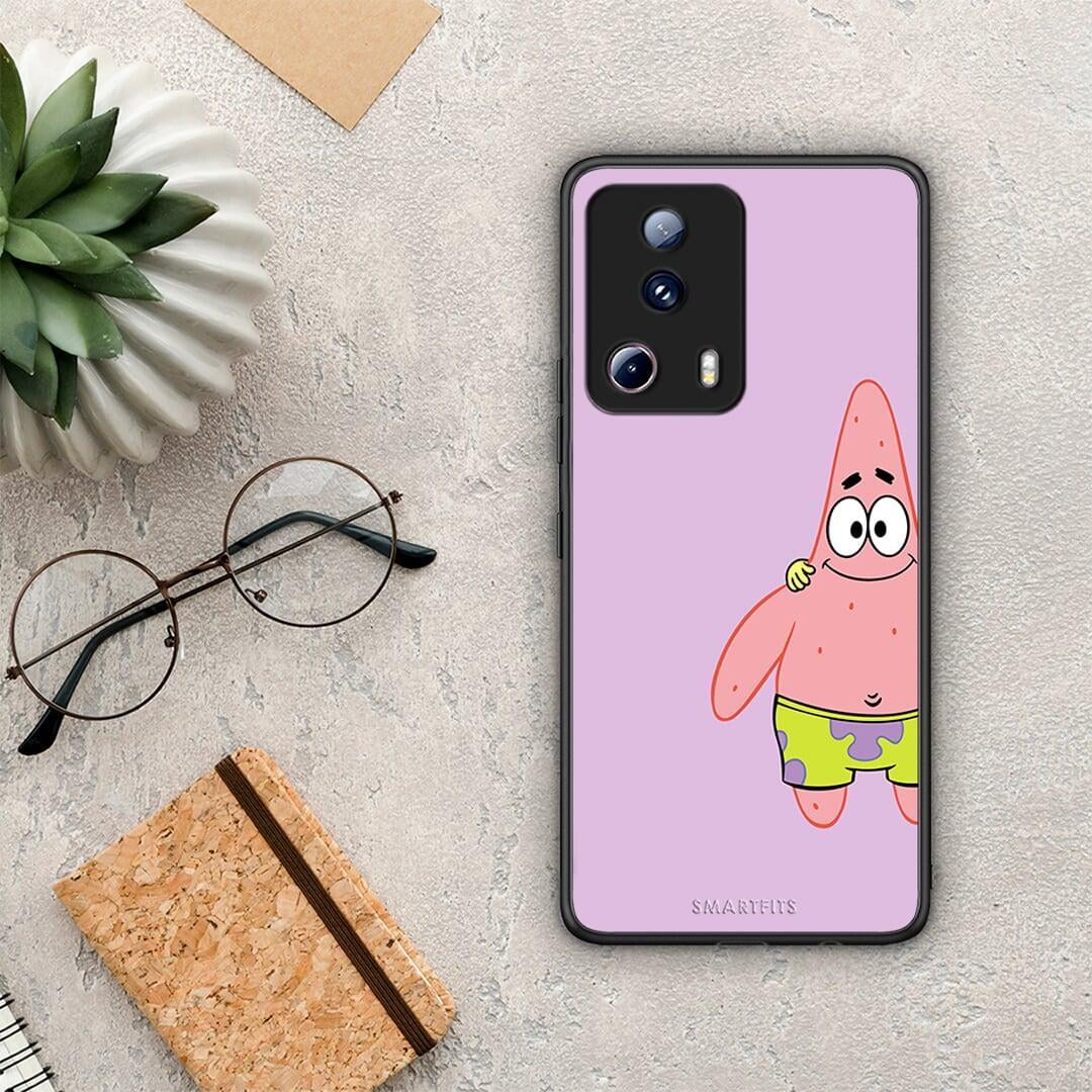 Θήκη Xiaomi 13 Lite 5G Friends Patrick από τη Smartfits με σχέδιο στο πίσω μέρος και μαύρο περίβλημα | Xiaomi 13 Lite 5G Friends Patrick Case with Colorful Back and Black Bezels