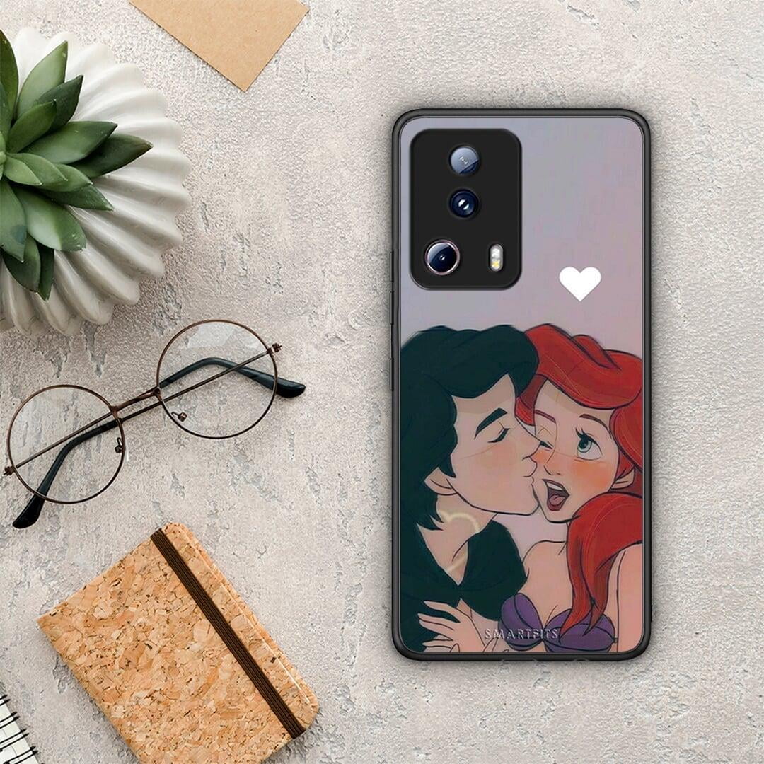 Θήκη Xiaomi 13 Lite 5G Mermaid Couple από τη Smartfits με σχέδιο στο πίσω μέρος και μαύρο περίβλημα | Xiaomi 13 Lite 5G Mermaid Couple Case with Colorful Back and Black Bezels