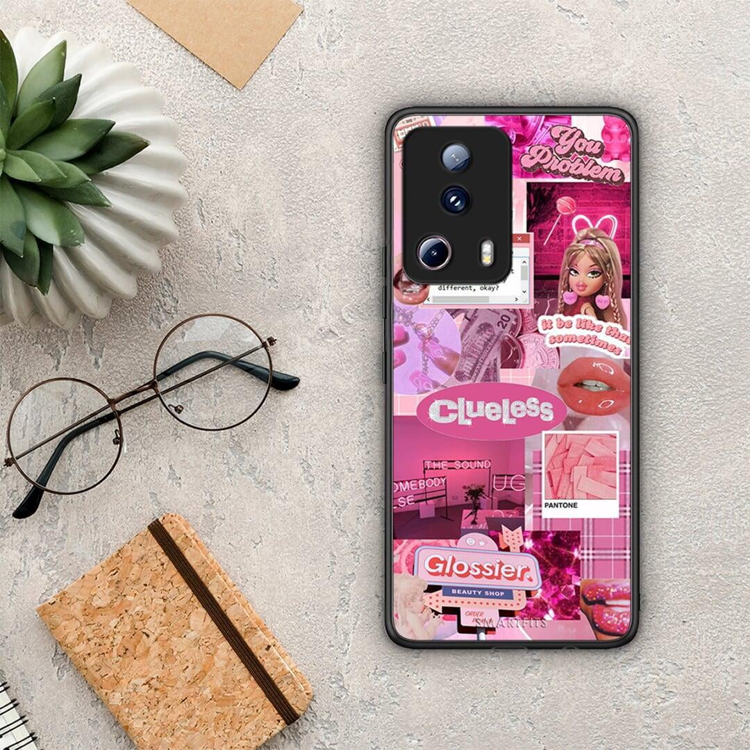 Θήκη Xiaomi 13 Lite 5G Pink Love από τη Smartfits με σχέδιο στο πίσω μέρος και μαύρο περίβλημα | Xiaomi 13 Lite 5G Pink Love Case with Colorful Back and Black Bezels