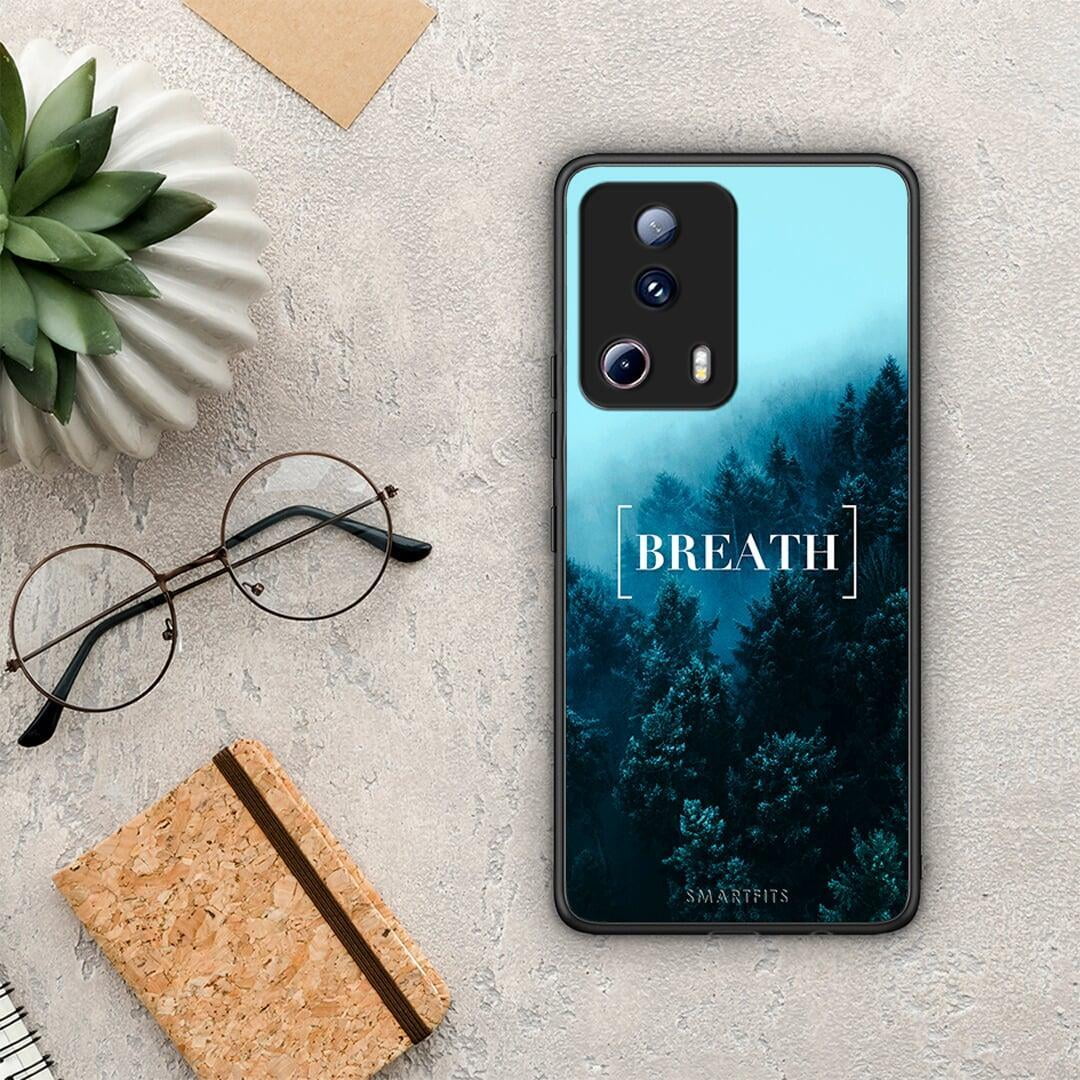 Θήκη Xiaomi 13 Lite 5G Quote Breath από τη Smartfits με σχέδιο στο πίσω μέρος και μαύρο περίβλημα | Xiaomi 13 Lite 5G Quote Breath Case with Colorful Back and Black Bezels