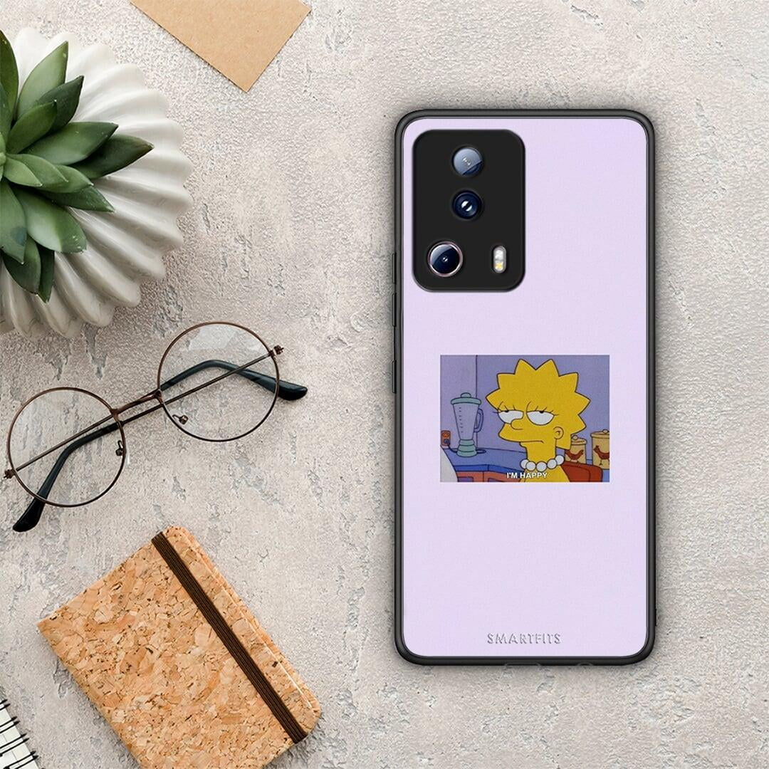 Θήκη Xiaomi 13 Lite 5G So Happy από τη Smartfits με σχέδιο στο πίσω μέρος και μαύρο περίβλημα | Xiaomi 13 Lite 5G So Happy Case with Colorful Back and Black Bezels