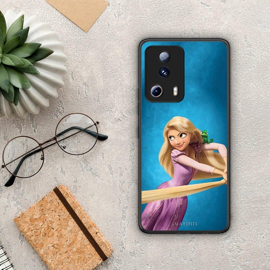 Θήκη Xiaomi 13 Lite 5G Tangled 2 από τη Smartfits με σχέδιο στο πίσω μέρος και μαύρο περίβλημα | Xiaomi 13 Lite 5G Tangled 2 Case with Colorful Back and Black Bezels