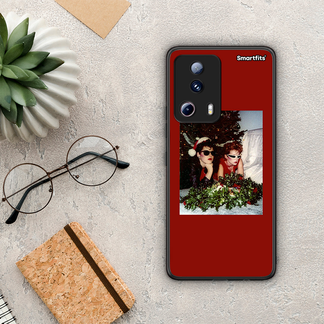 Θήκη Xiaomi 13 Lite 5G Waiting For Xmas από τη Smartfits με σχέδιο στο πίσω μέρος και μαύρο περίβλημα | Xiaomi 13 Lite 5G Waiting For Xmas Case with Colorful Back and Black Bezels