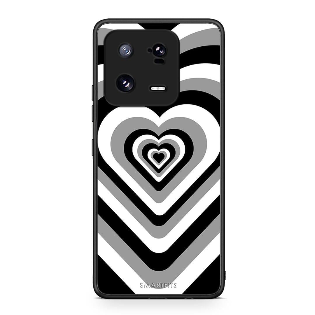 Θήκη Xiaomi 13 Black Hearts από τη Smartfits με σχέδιο στο πίσω μέρος και μαύρο περίβλημα | Xiaomi 13 Black Hearts Case with Colorful Back and Black Bezels