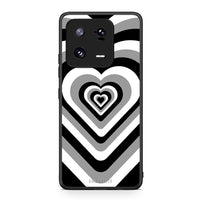Thumbnail for Θήκη Xiaomi 13 Pro Black Hearts από τη Smartfits με σχέδιο στο πίσω μέρος και μαύρο περίβλημα | Xiaomi 13 Pro Black Hearts Case with Colorful Back and Black Bezels