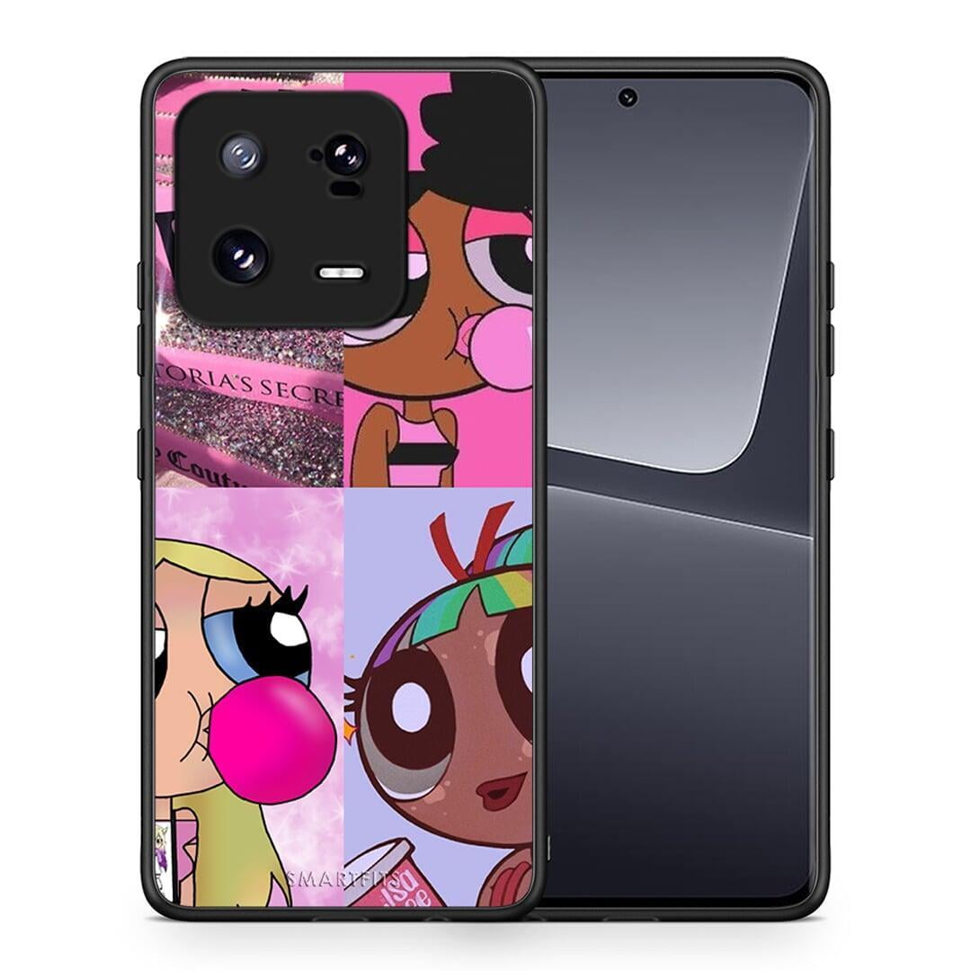 Θήκη Xiaomi 13 Pro Bubble Girls από τη Smartfits με σχέδιο στο πίσω μέρος και μαύρο περίβλημα | Xiaomi 13 Pro Bubble Girls Case with Colorful Back and Black Bezels