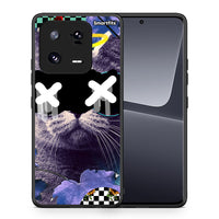 Thumbnail for Θήκη Xiaomi 13 Pro Cat Collage από τη Smartfits με σχέδιο στο πίσω μέρος και μαύρο περίβλημα | Xiaomi 13 Pro Cat Collage Case with Colorful Back and Black Bezels