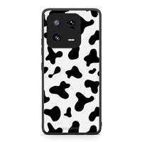 Thumbnail for Θήκη Xiaomi 13 Pro Cow Print από τη Smartfits με σχέδιο στο πίσω μέρος και μαύρο περίβλημα | Xiaomi 13 Pro Cow Print Case with Colorful Back and Black Bezels
