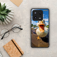 Thumbnail for Θήκη Xiaomi 13 Pro Duck Face από τη Smartfits με σχέδιο στο πίσω μέρος και μαύρο περίβλημα | Xiaomi 13 Pro Duck Face Case with Colorful Back and Black Bezels