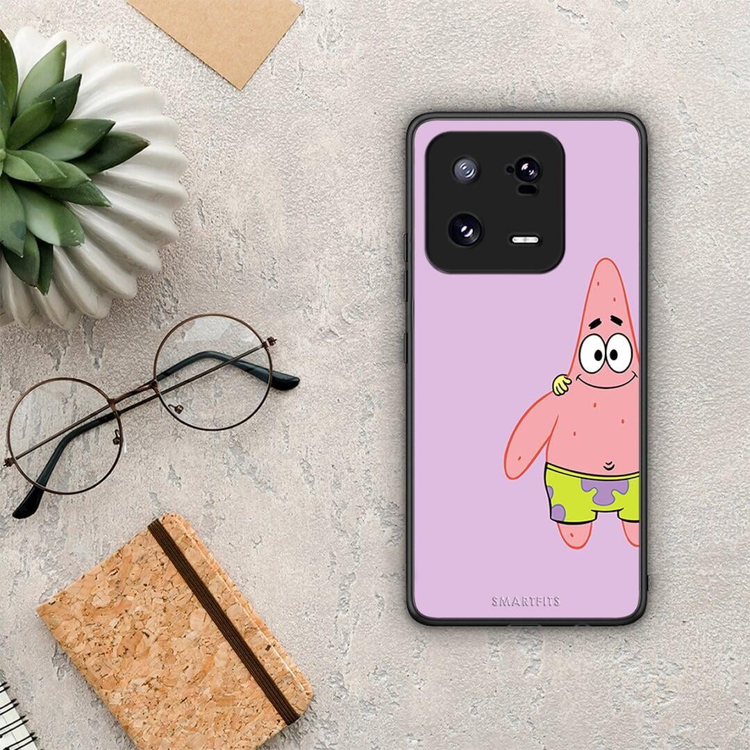 Θήκη Xiaomi 13 Friends Patrick από τη Smartfits με σχέδιο στο πίσω μέρος και μαύρο περίβλημα | Xiaomi 13 Friends Patrick Case with Colorful Back and Black Bezels